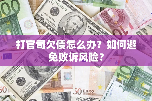武汉打官司欠债怎么办?如何避免败诉风险? 武汉打官司欠债怎么办?如何避免败诉风险?