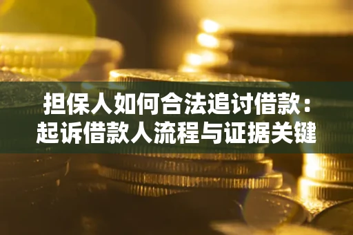 武汉担保人如何合法追讨借款:起诉借款人流程与证据关键点 武汉担保人如何合法追讨借款:起诉借款人流程与证据关键点