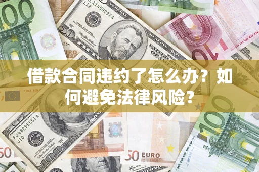 武汉借款合同违约了怎么办?如何避免法律风险? 武汉借款合同违约了怎么办?如何避免法律风险?